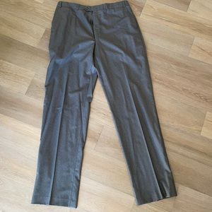 Lauren by Ralph Lauren gray wool flat front dress pants